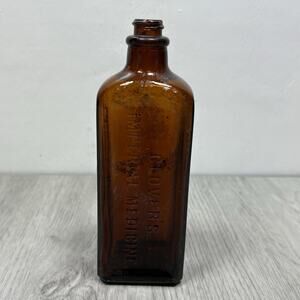 Antique Glover’s Imperial Manage Remedy New York Veterinary Medicine Bottle